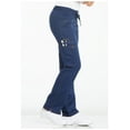 thumbnail image 4 of Dickies Essence Medical Scrubs Pant for Women Mid Rise Straight Leg Drawstring DK106P, XXS Petite, Navy, 4 of 7