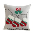 thumbnail image 2 of Funda de almohada navideña bordada, decoración navideña para sofá, estilo granja, invierno. Estilo A, 2 of 9