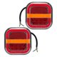 thumbnail image 1 of 2Pcs IP67 Waterproof LED Trailer Light 3 Color Brake/Turn Signal Lights for Trucks RVs & Marine Boats, 1 of 5