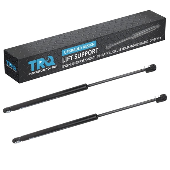 TRQ Driver & Passenger Side Back Glass Lift Support Shock Strut Set Fits 1994-1999 Chevrolet C1500 Suburban 1995-1999 Tahoe GMC C2500 Suburban Yukon