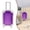 A_E, variant on Mini Suitcase Party Favor Box - Colorful Mini Plastic Suitcases for Party Favors with Lid, Retractable Handle & Rolling Wheels for Travel Theme Decorations, Clear Purple