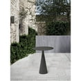 thumbnail image 4 of Medieval Style Side Table - Grey Aluminum Outdoor Patio Table - Indoor Accent Table - Medium Size, 4 of 6