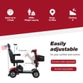 thumbnail image 5 of Holaki Max Plus Powered Mobility Scooters For Adults Mobility Scooters For 300 lbs Foldable Handicap Mobility Scooter, Red, 5 of 10