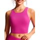 thumbnail image 1 of Top de Bikini CRZ YOGA con Espalda Racer, Acolchado, Cuello Alto, Morado, Talla S, 1 of 5