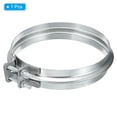 thumbnail image 3 of Uxcell Duct Clamp, 6"(150mm) V-shape Clamp Zinc Plated Iron Pipe Clamp for Ventilation Ducting Chimney Pipe, 3 of 6