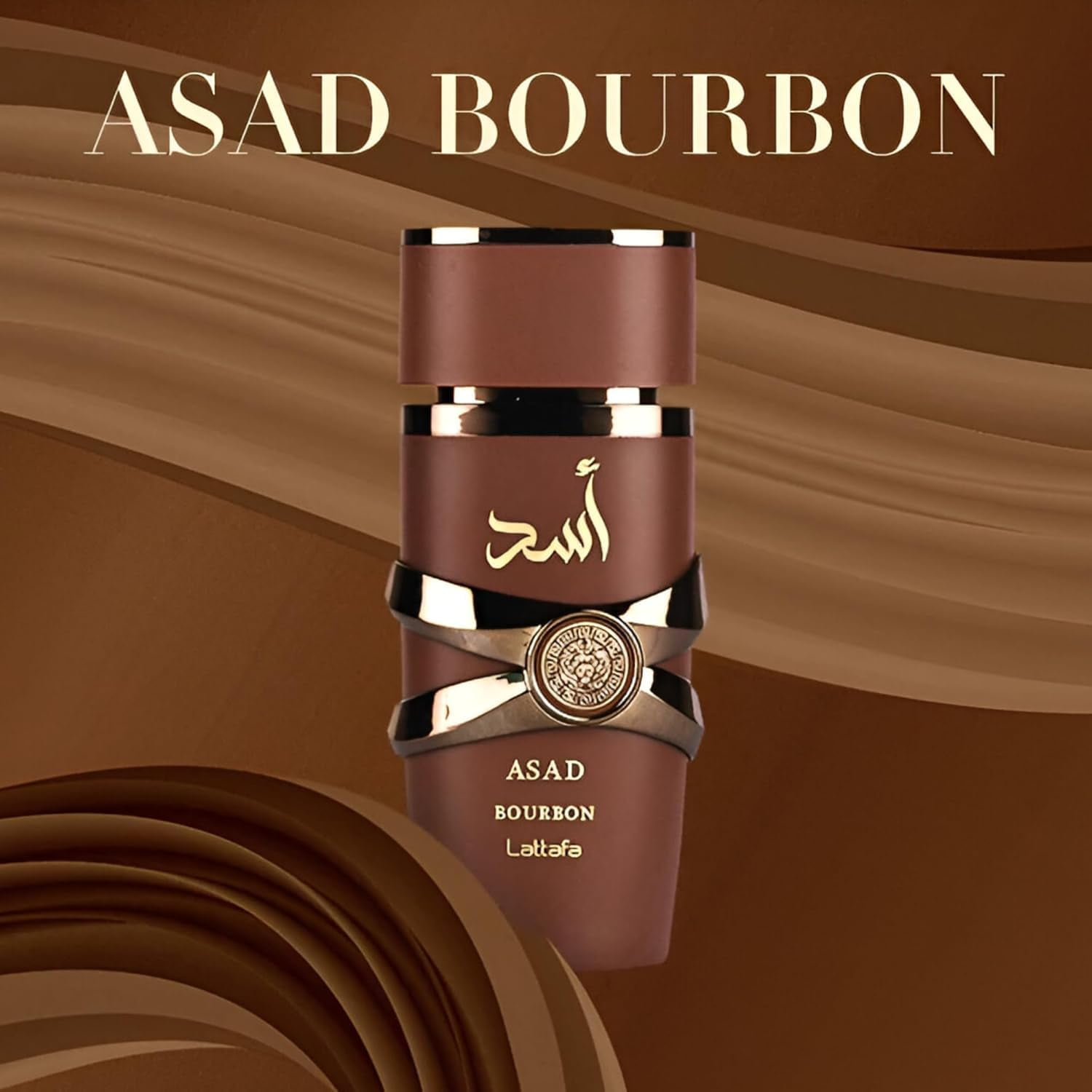 LATTAFA Lattafa Asad Bourbon Unisex Eau de Parfum Spray 3.4 Ounce