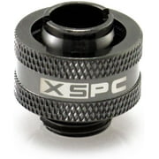 XSPC G1/4" to 7/16" ID, 5/8" OD Compression Fitting Black Chrome V2-4 Pack