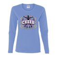 thumbnail image 2 of Wild Bobby, Cheerleading All Stars Girl Sports Women Graphic Long Sleeve Tee, Light Blue, Large, 2 of 5