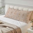 thumbnail image 4 of Orange Vintage Boho Body Pillow Covers 20"x60", Southwestern Ethnic Mexican Floral Soft Brushed Microfiber Breathable Throw Pillow Covers, Pillowcase with Zipper for Couch Sofa Bedroom Living Room, 4 of 9