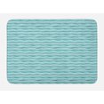 thumbnail image 1 of Abstract Bath Mat, Horizontal Waves Curved Stripes in Aquatic Tones Feeling, Plush Bathroom Decor Mat with Non Slip Backing, 29.5" X 17.5", Seafoam Teal, by Ambesonne, 1 of 2