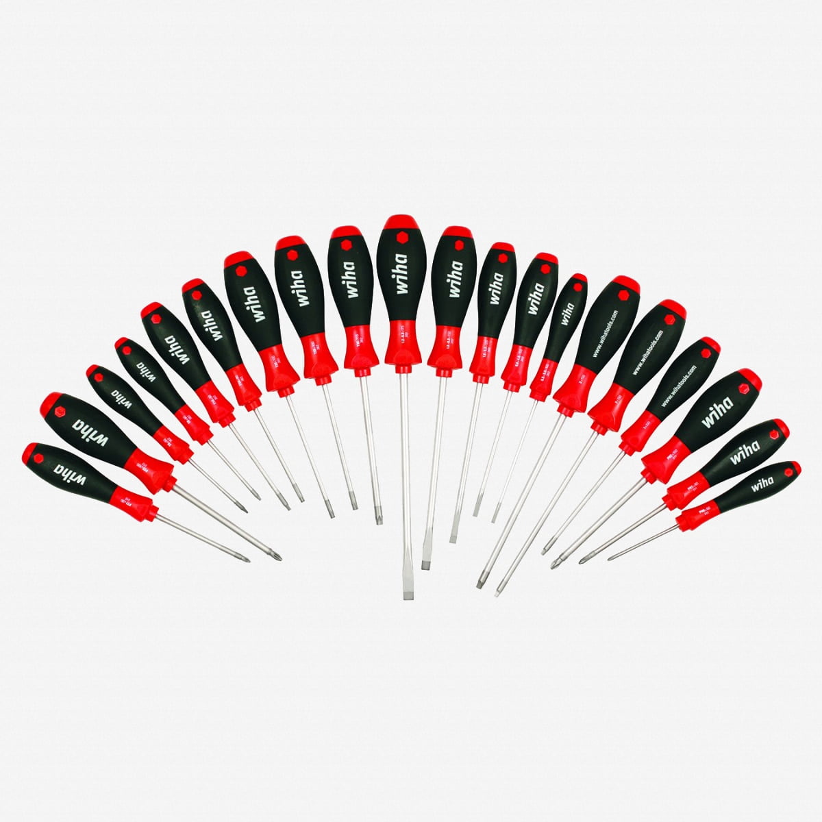 Wiha 30299 20 Piece SoftFinish Slotted, Phillips, Torx, PoziDriv