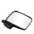 thumbnail image 2 of Universal Golf Cart Side Mirrors 2-Pack, Black Rearview Mirrors, Compatible with Various Brands - Convex Safety Mirrors, with Adjustable Mounting Bracket, 2 of 5