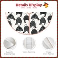 thumbnail image 3 of Sikiie Retro Rooster Nativity Christmas Tree Skirt, Jesus Christian Winter Holiday Tree Mat Decoration(30-48IN)36", 3 of 6