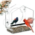 thumbnail image 1 of Window Bird Feeder with Strong Suction Cups for Outside - Clear Window Bird Feeders Outdoor Suction  Bird Feeder Window Mounted  Detachable Seed Tray  Easy to Clean and Refill, 1 of 7