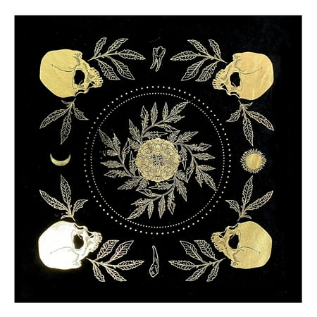 

Sukalun Altar Cloth Tarot Table Cloth 19.30*19.30 inches Zodiac Witchcraft Alter Tarot Top Cloth Astrology Horoscope Divination Tarot Card Pad Mat