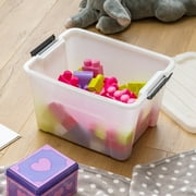 IRIS 20 Qt. Plastic Storage Bin with Lid, Stackable Storage Containers, Tote