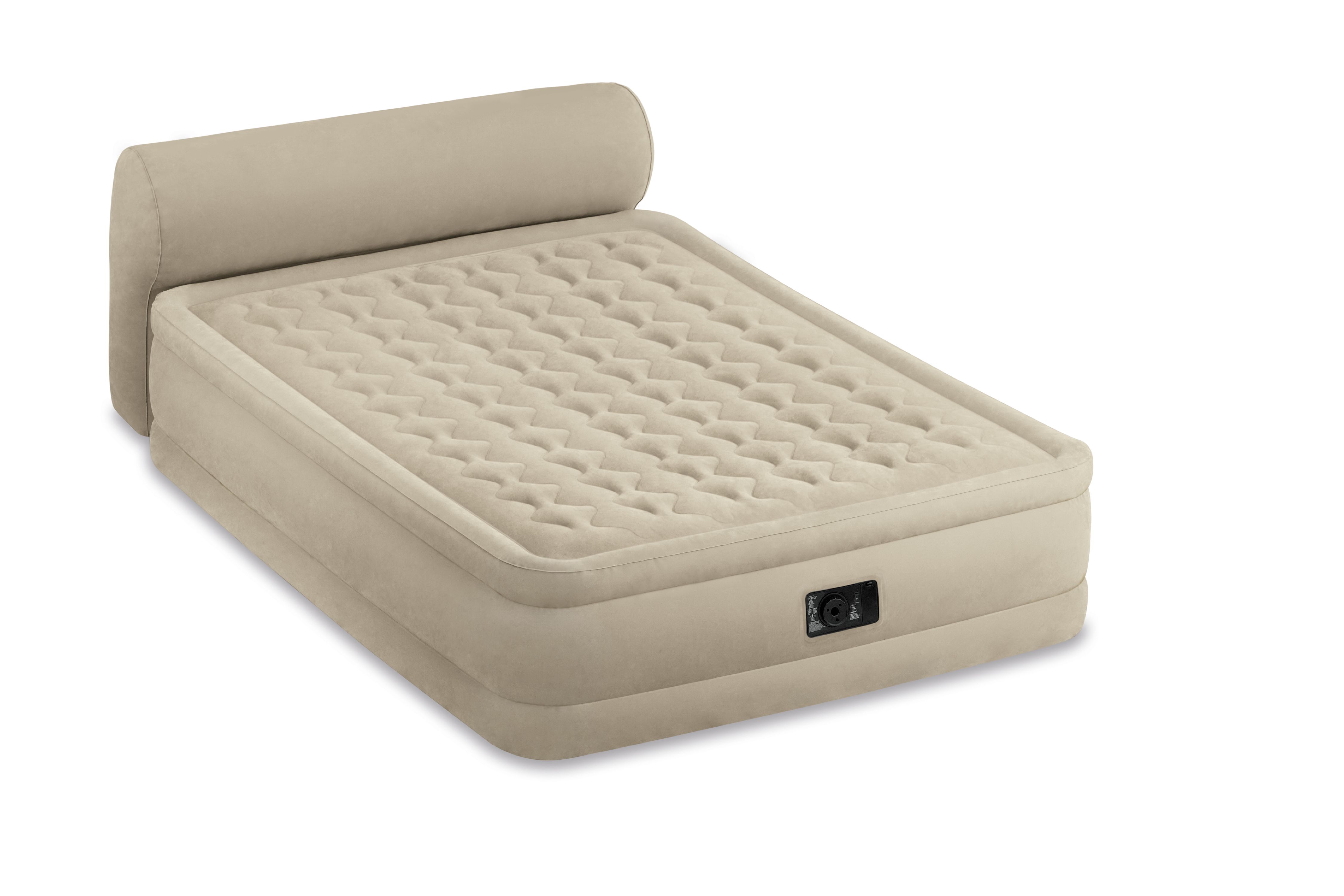 Inflatable Air Mattress Bed 18 With Built In Pump Headboard Blow Up
