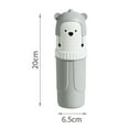 thumbnail image 5 of Soumake Moistureproof Large Capacity Toothbrush Cup Cartoon Bear Toothpaste Toothbrush Holder Bathroom Accessories, 5 of 7