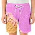 thumbnail image 3 of Caixia Boys Ice Cream Shorts Youth Baseball Mesh Shorts Pockets Quick-Dry Athletic Basketball Shorts, 3 of 6