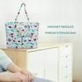 thumbnail image 3 of Embroidery Storage Bag Crochet Hooks Organizer Thread Yarn Holder (E027), 3 of 8