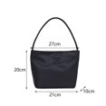 thumbnail image 2 of Bolso de hombro de nylon para mujer bolso con asa superior chic para exteriores Negro Nylon, 2 of 10