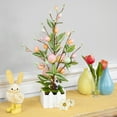 thumbnail image 3 of Northlight Artificial Potted Twig Tree with Easter Eggs - 18" - Pink, 3 of 8
