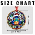 thumbnail image 7 of Frog Ornaments Ceramic For Christmas, Stained Glass Ornaments Ceramic Christmas 2025, 7 of 7