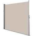 thumbnail image 4 of Gymax 118.5'' x 71'' Patio Retractable Folding Side Awning Screen Privacy Divider Beige, 4 of 10