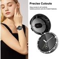 thumbnail image 4 of Lot de 2 Étui Protecteur d'Écran Bling pour Google Pixel Watch, Femmes Filles Paillettes Diamant Strass Couverture Complète Protectrice, 4 of 5