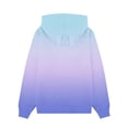 thumbnail image 5 of BFHHYA Kids Gradient Color Hoodie Boys Girls Cat Ear Hooded Long Sleeve Sweatshirt Solid Casual Athletic Pullover Top for Family Trips(3-14Y), 5 of 6