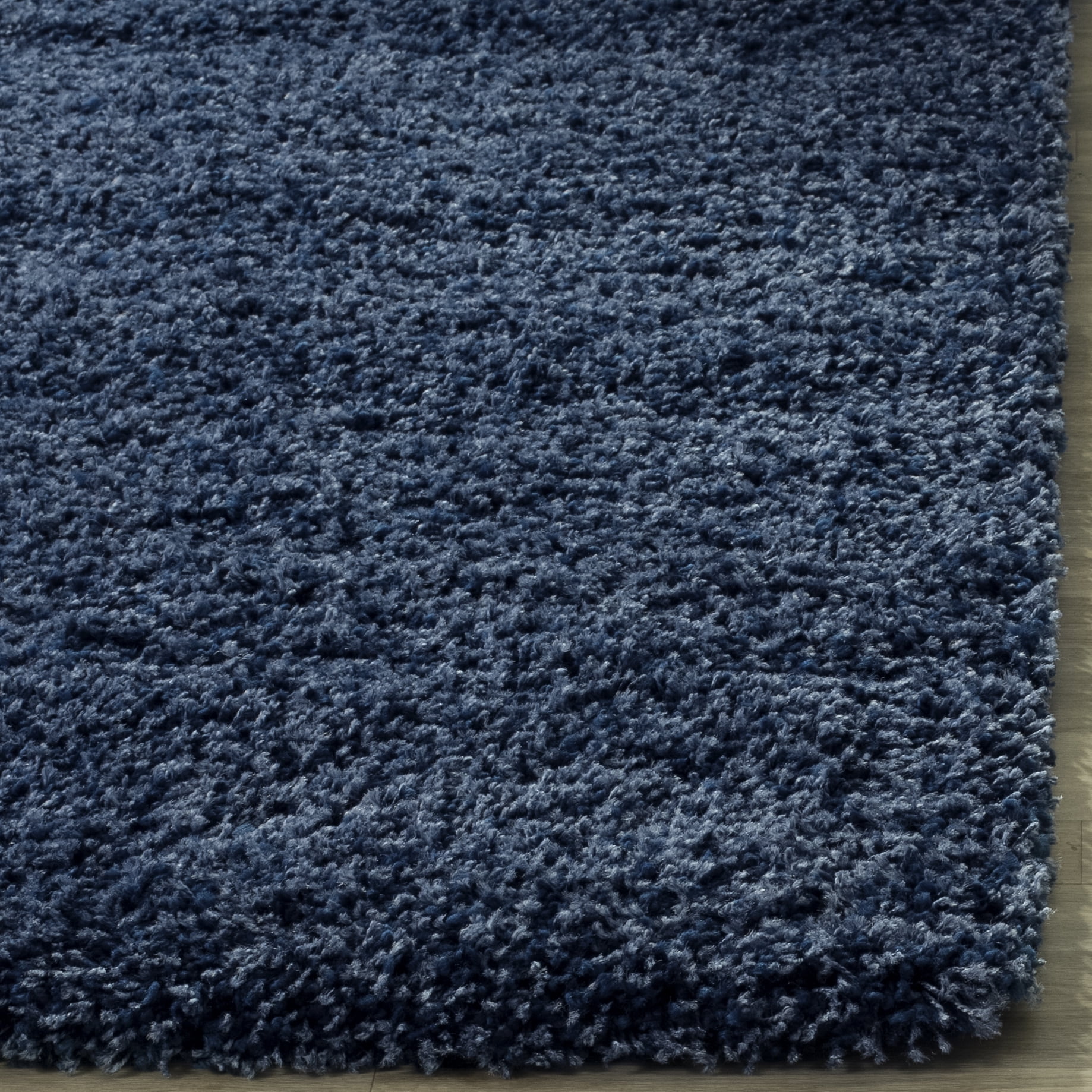 Safavieh California Plush Solid Shag Area Rug, Navy, 6' x 8'