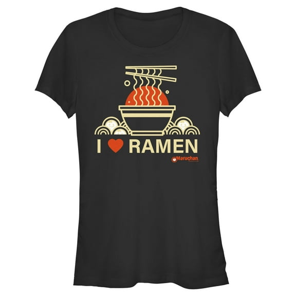 Junior's Maruchan I Heart Ramen Graphic Tee Black 2X Large
