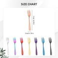 thumbnail image 3 of Shiogb Large Forks Stainless Steel Serving Fork Set for Buffet, Large Forks Stainless Serving Fork Set for Buffet Cooking Dishwasher, Stainless Steel Dessert Fork (13.7*2cm) E, 3 of 5