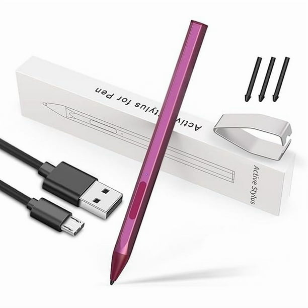 wonima11 Stylus Pen for Microsoft Surface Pro 11/10/9/X/8/7/6/5/4/3,Surface Go/Go2/Go3,Book3/2/1,Surface Laptop/Studio (Red)