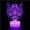Style8, variant on YSTIAN 3D Wolf Lamp Illusion Led Night Light Color Change Desk Table Lamp Lion Toys Lights Christmas Gift for Kids Boys Room Decor Decoración De Dormitorio De Luz De Noche Led