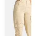 thumbnail image 4 of Madden NYC Women’s Poplin Utility Cargo Pants, 32'' Inseam, Sizes XXS-2XL, 4 of 5