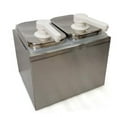 thumbnail image 3 of Large Capacity Double Head Sauce Pump Squeeze Condiment Dispenser Stainless 4L, 3 of 7