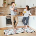 thumbnail image 6 of SKYSONIC Watercolor Coral Shell Kitchen Mats and Rugs Underwater Sea Life Floor Runner Area Rug Washable Carpet Perfect for Living Room Bedroom Entryway,19.7"x27.6"+19.7"x47.2", 6 of 7