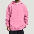 thumbnail image 2 of Rggeeun Hoodies For Men Oversized Sweatshirts Pullover Hoodies Long Sleeve With Pockets Winter Fall Outfits Clothes Solid Color Leisure, 2 of 6