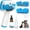 Blue, variant on Steam Brush for Dogs & Cats,5-in-1 Self-Cleaning  Steam Brush with 3 Swap-in Heads (, Dematting, Deshedding),  Hair Removal Comb,Includes   & Storage Bag