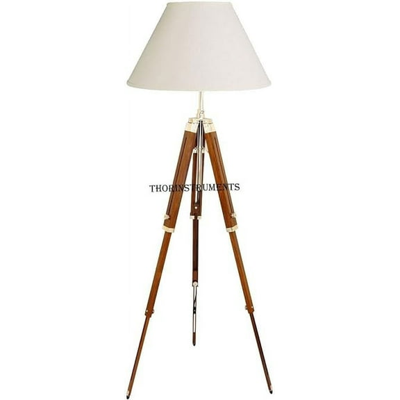 Thor Classical Designer Marine Tripod Floor Lamp Retro Vintage Wooden Tripod Lamp Rustic Vintage Home Decor Gifts