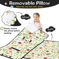 thumbnail image 3 of Pioneer Flower Floral Print Pattern Toddler Nap Mat for Teens Preschool Daycare, Teens Sleeping Mat Bag, Toddler Sleeping Bag with Pillow, 3 of 6