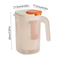 thumbnail image 3 of Sokhug Large Capacity 2200ml Plastic Water Pitcher for Iced Tea Juice Fridge, 7.87x4.53 Inches, White, 3 of 6