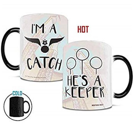 

Trend Setters MMUG1059 Harry Potter I Am a Catch Hes a Keeper Morphing Mug