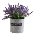 thumbnail image 1 of 1Pc Fake Potted Flower Realistic Plastic Artificial Lavender Flower for Office Desktop Balcony Home Decor, 1 of 6