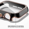 thumbnail image 3 of Funda de cristal brillante para Apple Watch, Protector de pantalla para iwatch series 7, 3, 8, 5, 6, SE, 45mm, 41mm, 40mm, 44mm, 42mm, 38mm, parachoques de diamante, 3 of 4