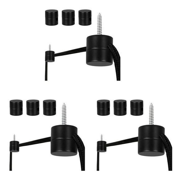 9 Pack Ceiling Hooks for Ceiling Hanging Lights, Pendant Light Hook for Ceiling Lamp, Ceiling Hooks, DIY Lamp Black