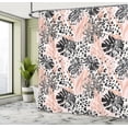 thumbnail image 4 of Ambesonne Exotic Shower Curtain, Modern Pastel Colored Leaf, 69"Wx84"L, Dimgray Blush Pale Peach, 4 of 4