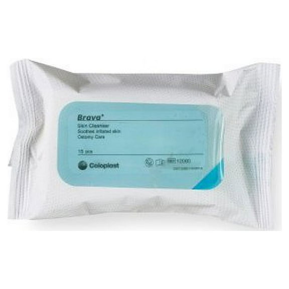 Coloplast 12080, Brava® Personal Wipe, Polymer, Unscented, 15/PK (1128830_PK)