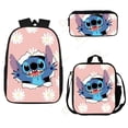thumbnail image 1 of Mochila Disney Stitch de 3 piezas para escuela primaria y secundaria, bolsa de almuerzo, bolsa de lápices, suministros escolares impermeables, 1 of 4